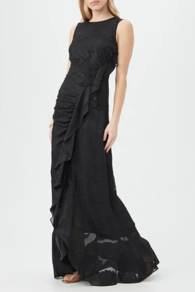 Trina Turk Amara Sleeveless Maxi Dress In Black