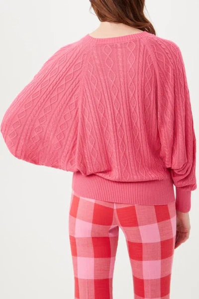 Trina Turk Blue Cove Pullover In Pink