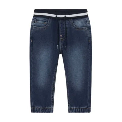 Mayoral Jogger Stretch-cotton Jeans In Blue
