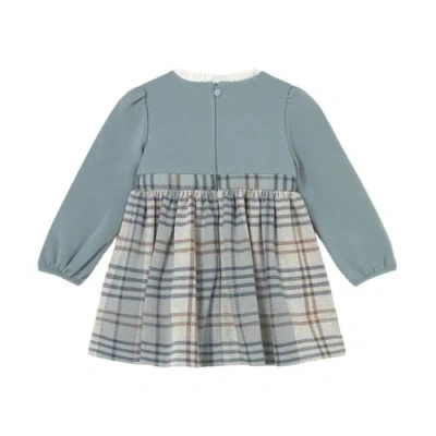 Mayoral Plaid Dress In Blue