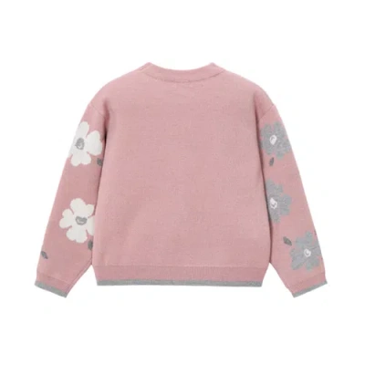 Mayoral Jacquard Sweater In Pink