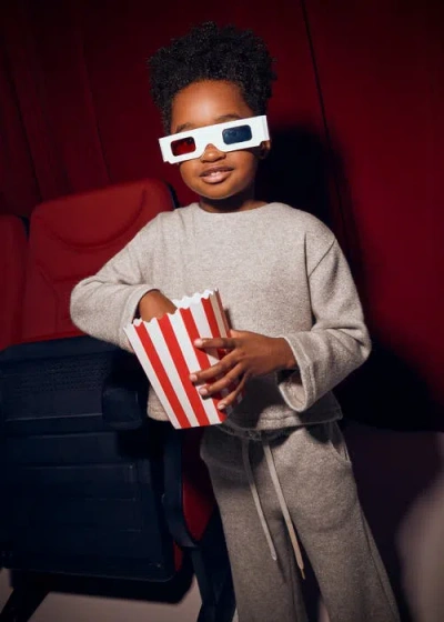 Mayoral Knit Pants And Sweater Set In Neutral