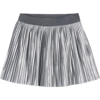 Mayoral Pleated Skirt In Silver