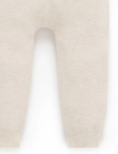 Purebaby Christmas Knit Jumper & Legging Set In Neutral