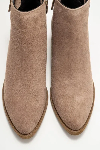 Forever & Always Shoes Jayer Leather Double-zip Block Heel Boot In Brown