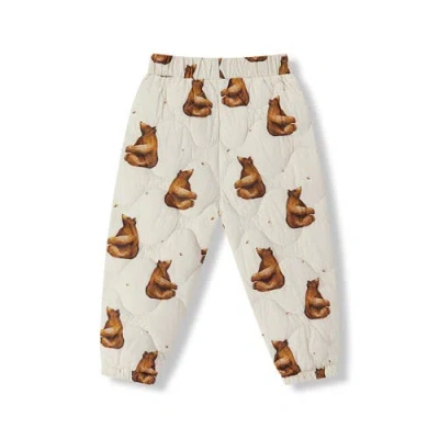 Milkbarn Down Pants In Gray