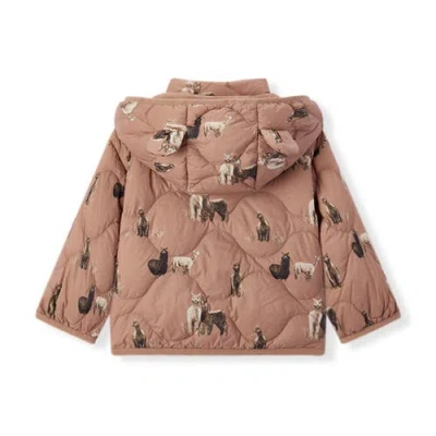 Milkbarn Down Jacket In Brown