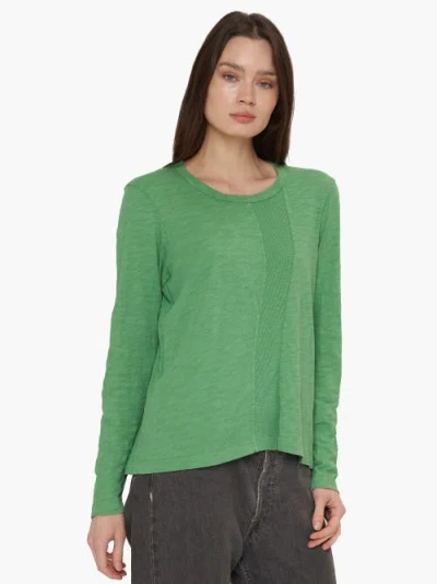 Wilt Clothing Contrast Panel Long Sleeve Tee In Blue