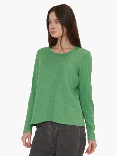 Wilt Clothing Contrast Panel Long Sleeve Tee In Blue