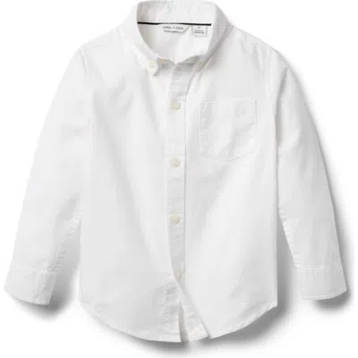 Janie And Jack The Poplin Shirt In White