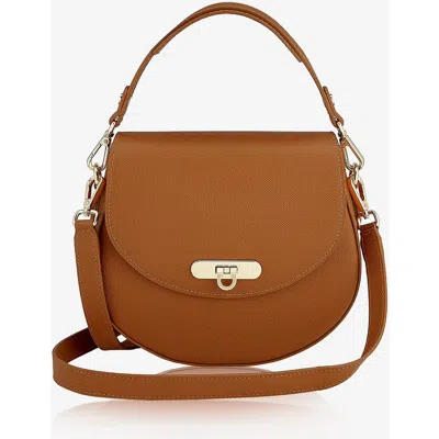 Gigi New York Sophia Saddle Bag In Brown