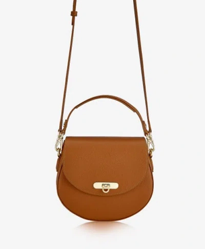 Gigi New York Sophia Saddle Bag In Brown