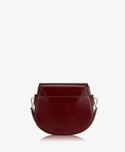 Gigi New York Sophia Saddle Bag In Burgundy