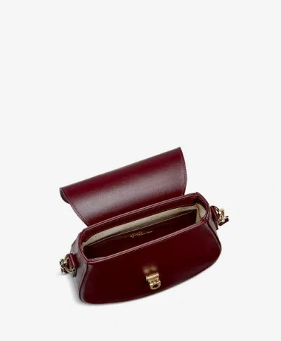 Gigi New York Sophia Saddle Bag In Burgundy