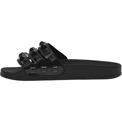 Carmen Sol Carmensita Platform Slides Sandals In Black