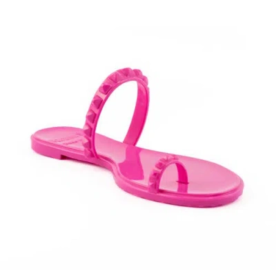 Carmen Sol Maria Flat Sandal Fucshia In Pink