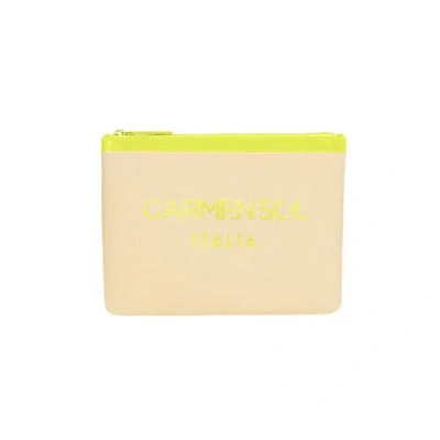 Carmen Sol Firenze Clutch In Yellow