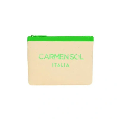 Carmen Sol Firenze Clutch In Green