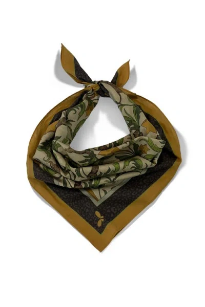 Henelle Silk Bandana In Green