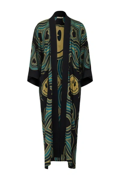 Henelle Duster Robe In Multi