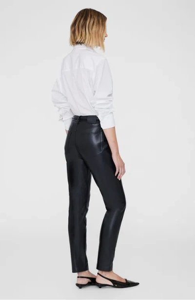 Anine Bing Bruno Recycled Leather Pant In Black