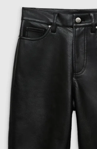 Anine Bing Bruno Recycled Leather Pant In Black
