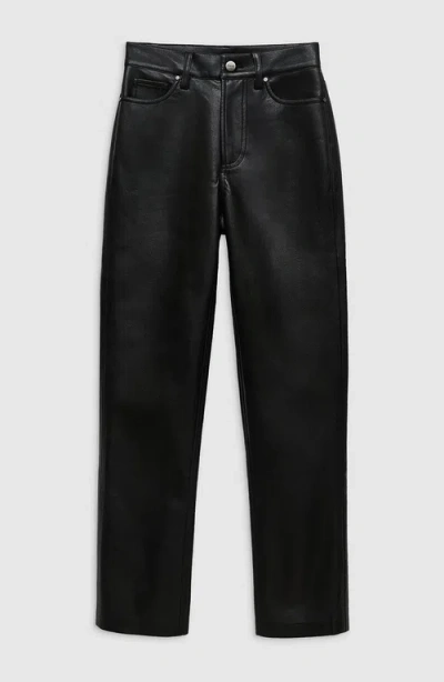 Anine Bing Bruno Recycled Leather Pant In Black