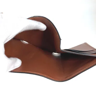 Pre-owned Loewe Brown Leather Wallet (tri-fold) ()