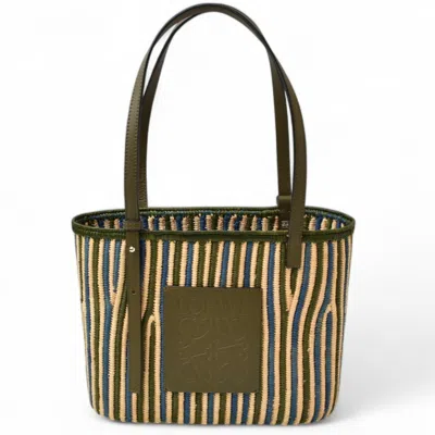 Pre-owned Loewe Khaki Leather Tote Bag () In Brown