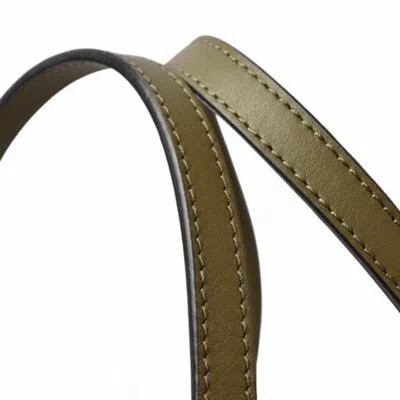 Pre-owned Loewe Khaki Leather Tote Bag () In Brown