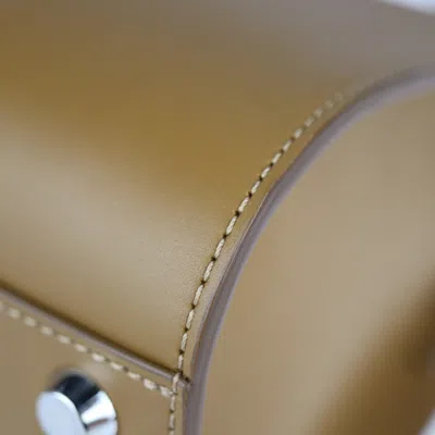 Pre-owned Longchamp Camel Leather Handbag Shoulder Bag Tote Bag () In Brown