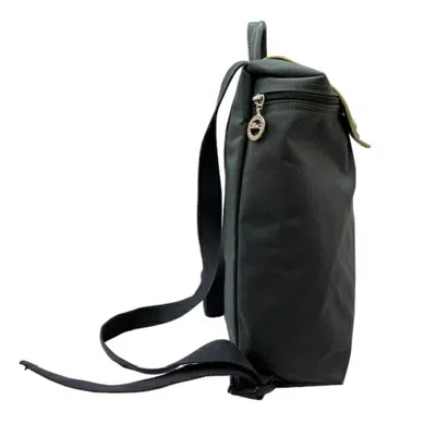 Pre-owned Longchamp Gray Leather Nylon Backpack ()