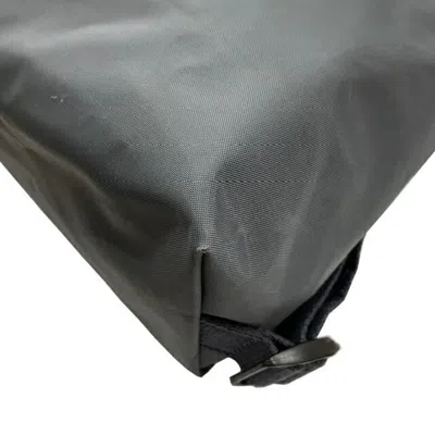 Pre-owned Longchamp Gray Leather Nylon Backpack ()