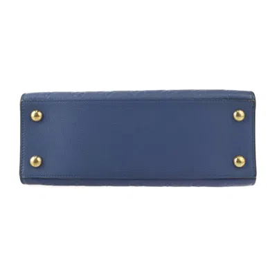 Pre-owned Louis Vuitton Ancre Blue Leather Handbag Tote Bag ()