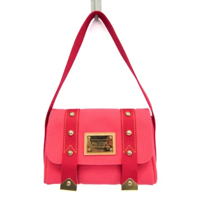 Pre-owned Louis Vuitton Antigua Rose Canvas Shoulder Bag () In Pink