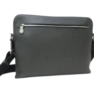 Pre-owned Louis Vuitton Ardoise Taiga Leather Messenger Bag Shoulder Bag () In Gray