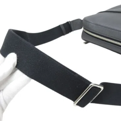 Pre-owned Louis Vuitton Ardoise Taiga Leather Messenger Bag Shoulder Bag () In Gray