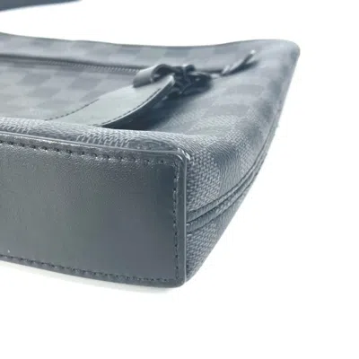 Pre-owned Louis Vuitton Black Damier Graphite Clutch Bag Pouch ()