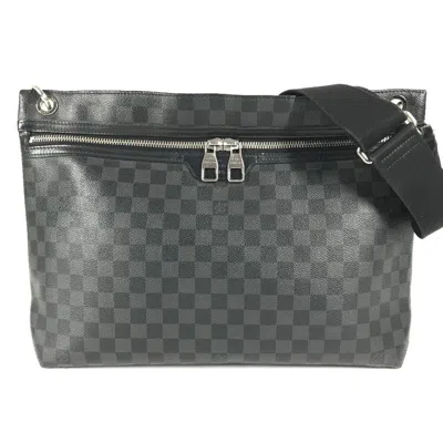 Pre-owned Louis Vuitton Black Damier Graphite Shoulder Bag ()