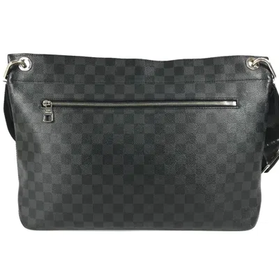 Pre-owned Louis Vuitton Black Damier Graphite Shoulder Bag ()