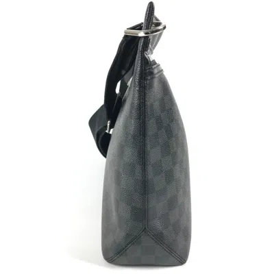 Pre-owned Louis Vuitton Black Damier Graphite Shoulder Bag ()