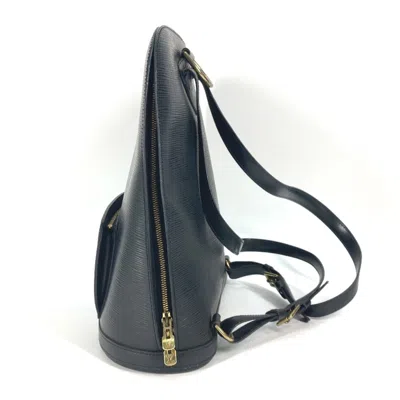 Pre-owned Louis Vuitton Black Galle Noir Epi Leather Backpack ()