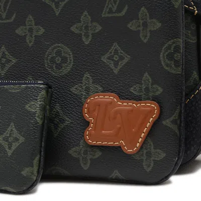 Pre-owned Louis Vuitton Black Green Canvas Messenger Bag () In Multi
