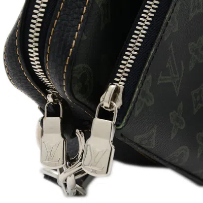 Pre-owned Louis Vuitton Black Green Canvas Messenger Bag () In Multi