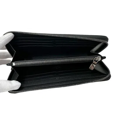 Pre-owned Louis Vuitton Black Monogram Eclipse Long Wallet (bi-fold) ()