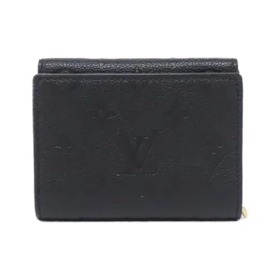 Pre-owned Louis Vuitton Black Monogram Empreinte Wallet (tri-fold) ()
