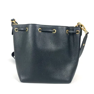 Pre-owned Louis Vuitton Black Noir Leather Handbag Shoulder Bag ()