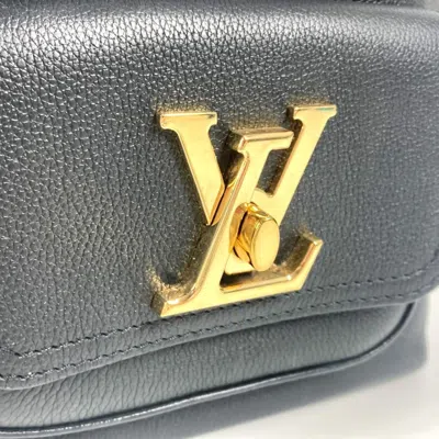 Pre-owned Louis Vuitton Black Noir Leather Handbag Shoulder Bag ()
