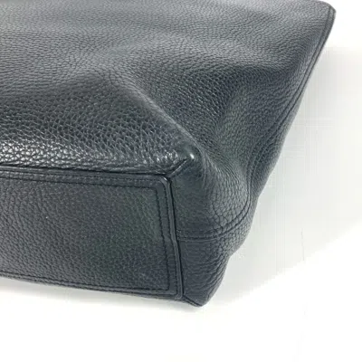 Pre-owned Louis Vuitton Black Noir Leather Shoulder Bag Tote Bag ()