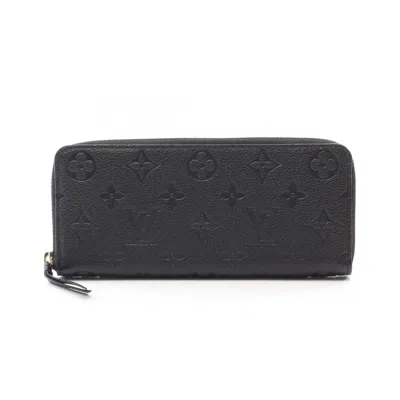 Pre-owned Louis Vuitton Black Noir Long Wallet (bi-fold) ()
